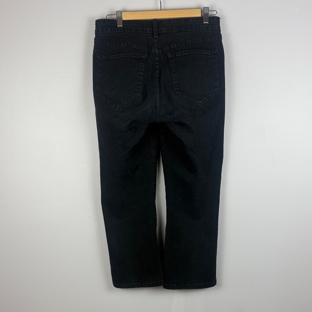 NYDJ Classic Black Slimming Lift Tuck Technology Straight Leg Jeans Size 12P - Picture 10 of 12